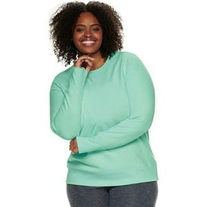 Tek Gear Fleece Crewneck (size M) Green